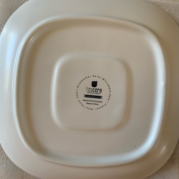 NWOT Ceramic Maker TEOCERA Coffee/Tea Mugs Set of 5 With Saucers Cups W/ Handle - Picture 5 of 6